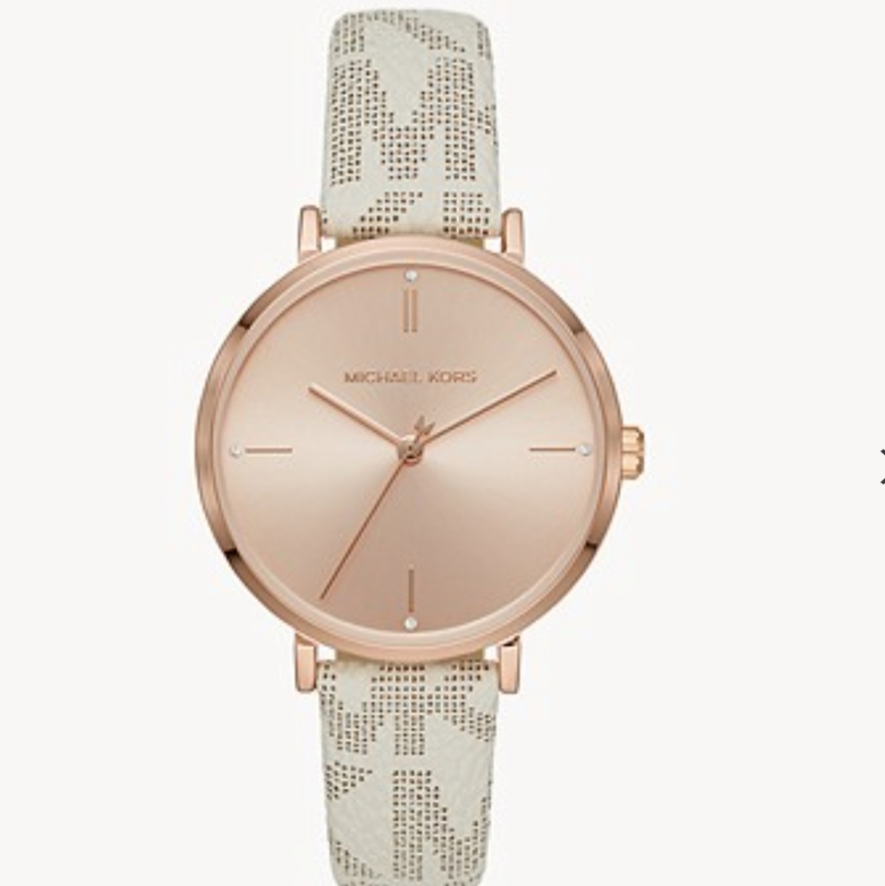 Michael Kors leather wristwatch